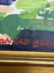 CONRAD BUFF PAINTING LANDSCAPE MODERNIST EXPRESSIONIST LISTED FAMOUS SMALL GEM