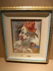 Magnificent Signed Julian Ritter Original Clown Oil Painting