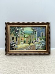 Oil painting Original art Cityscape 4 x 6 inches