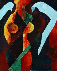 Haitian Art – Angelito by Patricia Brintle 16×20 in. acrylic on canvas