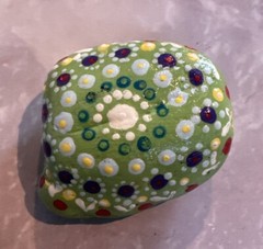 Mandala Design, Hand Painted Rock With Acrylic/Stone Art / Gift Ideas