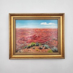 Bob Bickers Signed Original Oil Painting Southwest Painted Desert Arizona Framed
