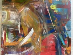 Abstract Painting Artwork – Abstract Style Art, Single Piece