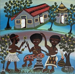 JEREMIA HEALING RITUAL OF TRADITIONAL MEDICINE CLASSIC TINGATINGA on board 2’x2′