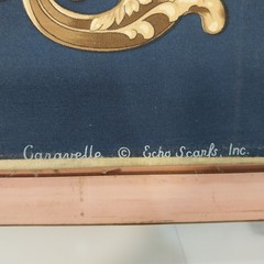 Echo Scarf Cavelle Nautical Imported French Vintage Framed Silk – 32″x32″