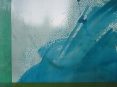 Abstract painting 200×0.50 m informal acrylic art academy Düsseldorf near Hüppi