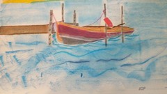 Boat in the dock ,lets go fishing