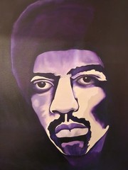 Jimmy Hendrix Oil Painting Original