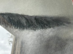 PAIR of 2-Vtg Original Sykes Horse Realism Portrait Pastel Paintings 33“x27“