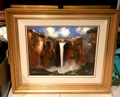 COLIN PARKER OIL PAINTING JIM JIM FALLS KAKADU 75cm x 65cm