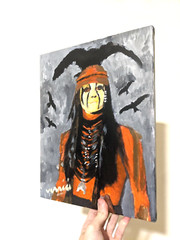 Tonto Painting on Canvas 11×114 movies Art signed by the artist lone ranger