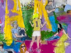 Tailgate Party, Man Cave Art (Original Acrylic Painting on Wood)