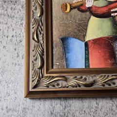 Vintage Musicans Joyce Roybal Oil Painting On Canvas, 10”x 12” Signed Art