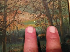 Vintage 1936 Original Oil Painting PA Artist Victor Schearer Landscape Framed