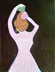 Flamenco Dancer Silhouette 11×14 Original Acrylic Painting | Spanish Art