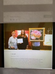 RARE OIL ON CANVAS PAINTING BY STELLA SZEMELA 97 YR OLD ARTIST