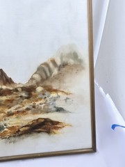 Louis Maestas Original Oil Painting 18×30 In