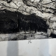Vtg Nick Dante Vaccaro Limited Ed 1/6 Collagraph Print Signed Growth 22.5×27 BH