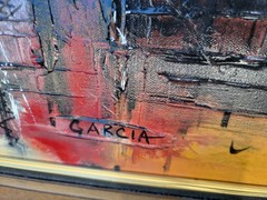 MCM~ Original Acrylic and Oil Painting~Danny Garcia SIGNED 42 X 29.5″