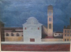 Chiesa Ognisanti-Firenze-Florence- All Saints Church- Painting-1983-August Mosca