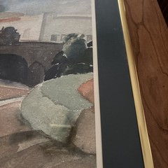 Charles DuBose (1908-1986) Signed Original Watercolor 1934 – Architectural Style