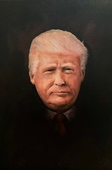 Original Oil Painting of Donald Trump | Signed 23×18 Portrait on Canvas