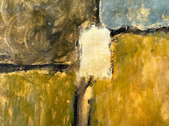 Mid Century Composition Abstract Modernism Expressionism Mixed Media Wove Paper.