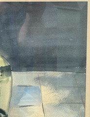 Freda Morehouse, Texan (1918-2006) „White Jug“ Watercolor 1957