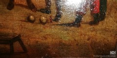 Niederl. Oilg. Farm game behind the house around 16/17th century.?