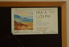 Erica Collins Framed Original Pastel Painting New Mexico Mesa-Pedernal +Bonus!
