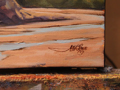 Jeff Love Original Oil Painting Arizona Catalina Mountains Tucson Saguaro Cactus