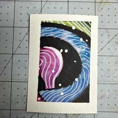ACEO Original Art Card – Intertwined Abstracts – 1K to OK #122