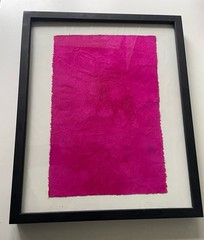 Yes Klein Style of Pink Monochrome Canvas Abstract Painting Art Original A100