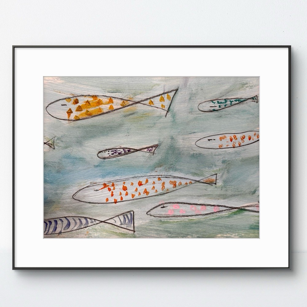 Original Abstract Expressionism 9×12 School Handmade Signed Unique Fine Art