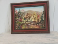 Original Oil AUTUMN LANDSCAPE „October Glory“ By Sara E Swartley BOWMAN…