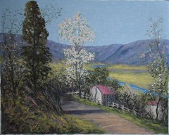 RON VAN SWERINGEN-VA/FL Realist-Original Signed Oil-Bucolic Springtime Landscape