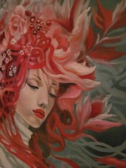Original Oil/Gallery 1.5 in wrap canvas painting* 18 x 18 in*THE FLOW* signed