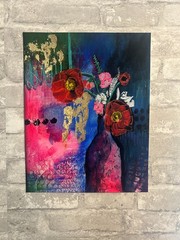 Gathered – 11×14 Giclée Print | Colorful Floral Abstract Art by Sarah Moody