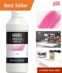 16 oz BASICS Gesso – Versatile Acrylic Surface Prep for Artists and Students