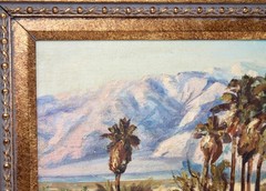 Paul Grimm Original Oil Painting Desert CA Palm Springs Landscape Signed Framed!