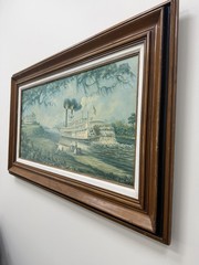 Marcella Packard Original Signed Oil Painting SS Brown Steamboat Packard Gallery