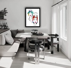 Well Known Artist Celebrity Famous Wall Art Watercolor Painting Drawing 2 Ladies