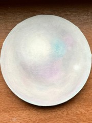 „Pērle“ (Pearl) Painting Acrylic on canvas 15cm diameter | 6in