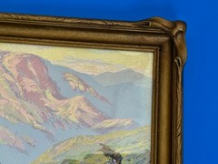 F Crayson Sayre 1922 California Landscape Serigraph Signed.