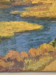 Paul Kauvar Smith Signed Painting Fawn Creek Oil On Board Colorado Artist