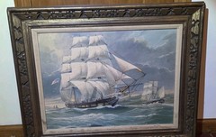William Frederick Mitchell Naval / Merchant ship LITHO on CANVASS Ship Ocean