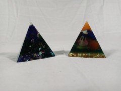 Original Handmade 2 Cute Resin 3D Art Triangles New Mini Bundle
