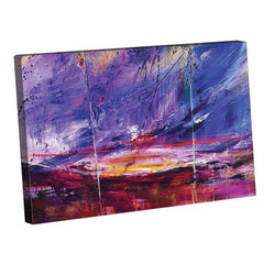Abstract Art Design by Sarah Wahl 1-Piece Unframed Canvas Drawing Print Abstract