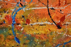 Pollock/Richter style￼ Professional Painting 81” X 62”(6ft 9in)Abstract Modern