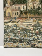 Impressionist Painting Impressionism Beach Coast Nautical Bowen Island Harbor
